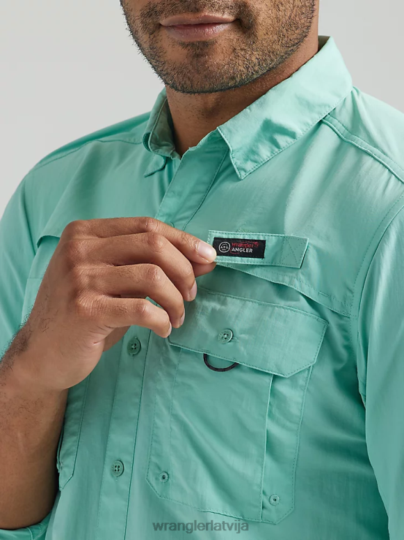 okeāns atg makšķernieka krekls ar garām piedurknēm vīriešiem apģērbs Wrangler BFNTB339