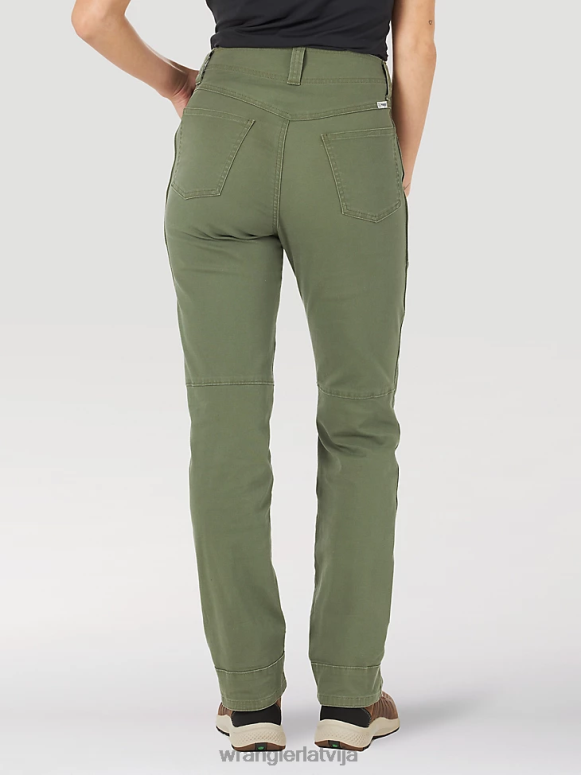 olīvu atg by canvas pant sievietes apģērbs Wrangler BFNTB812