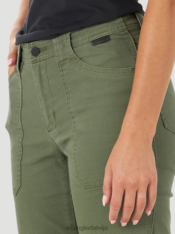 olīvu atg by canvas pant sievietes apģērbs Wrangler BFNTB812