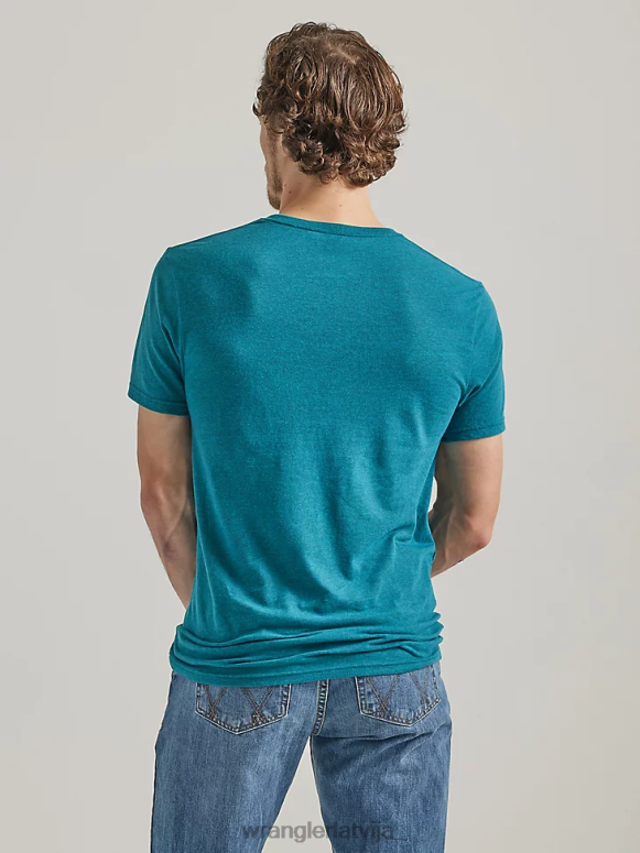 oša virši riggs workwear henley ar īsām piedurknēm vīriešiem apģērbs Wrangler BFNTB271