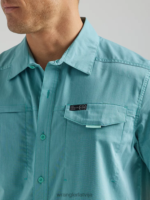 paisuma ūdens atg asimetrisks kabatas krekls ar rāvējslēdzēju vīriešiem apģērbs Wrangler BFNTB327