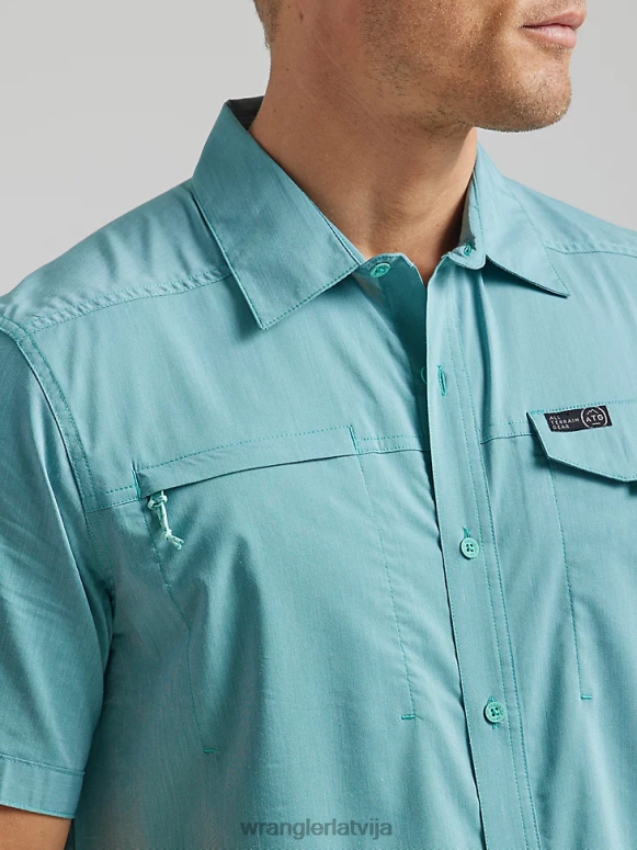 paisuma ūdens atg asimetrisks kabatas krekls ar rāvējslēdzēju vīriešiem apģērbs Wrangler BFNTB327