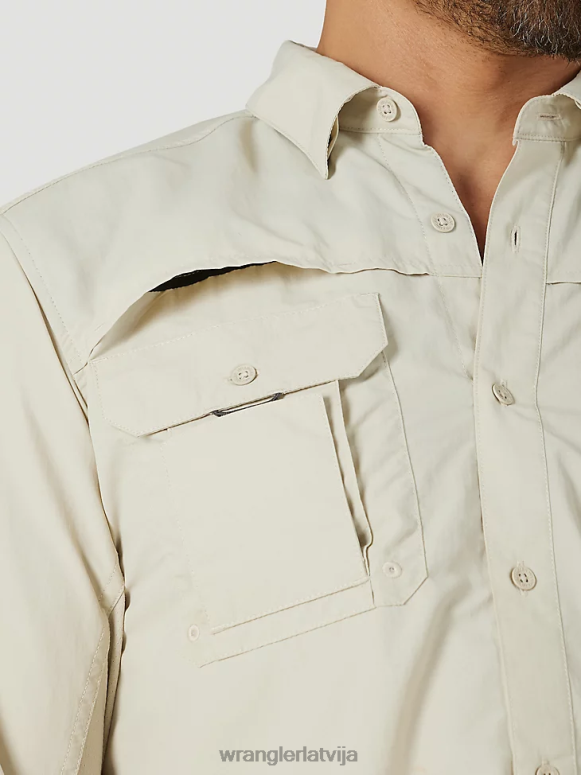 pelikāns atg makšķernieka krekls ar garām piedurknēm vīriešiem apģērbs Wrangler BFNTB340