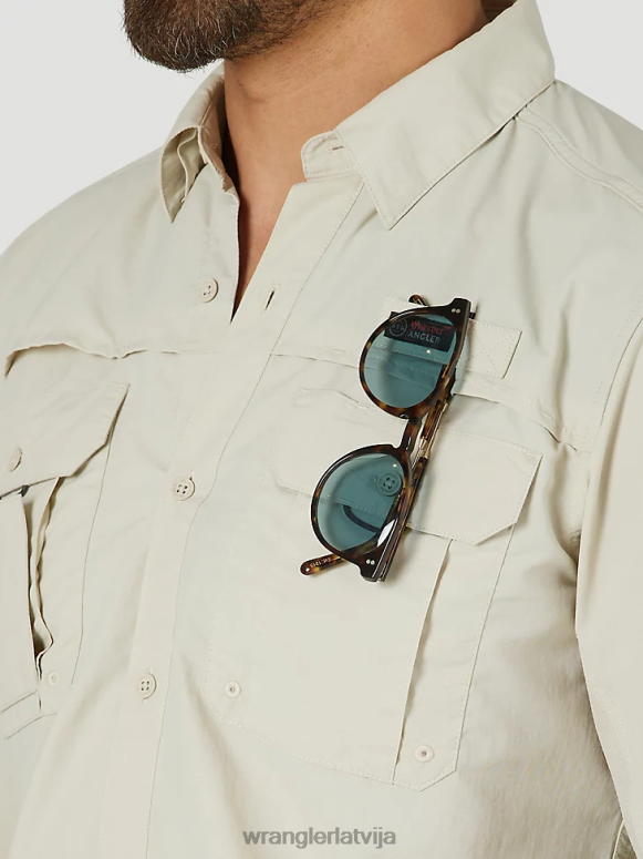 pelikāns atg makšķernieka krekls ar garām piedurknēm vīriešiem apģērbs Wrangler BFNTB340