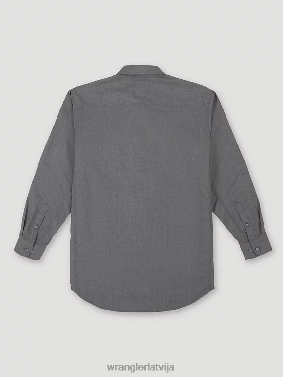 pelēks riggs workwear fr liesmas izturīgs sarža cietais darba krekls vīriešiem apģērbs Wrangler BFNTB401