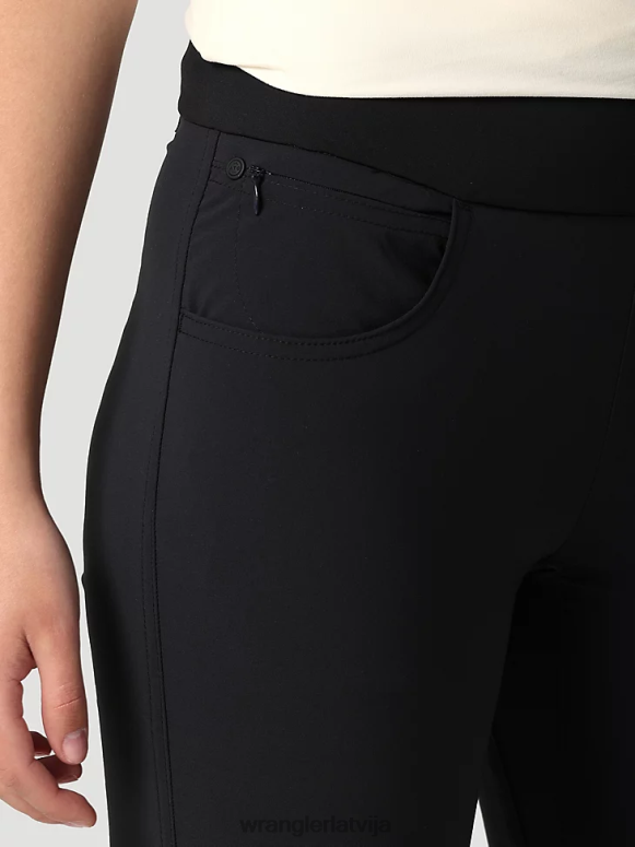 piķa melns atg ar fwds uzvelkamās bikses sievietes apģērbs Wrangler BFNTB810