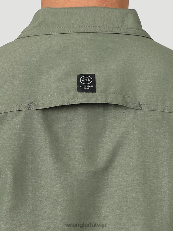 putekļainās olīvas atg mix materiāla krekls vīriešiem apģērbs Wrangler BFNTB635