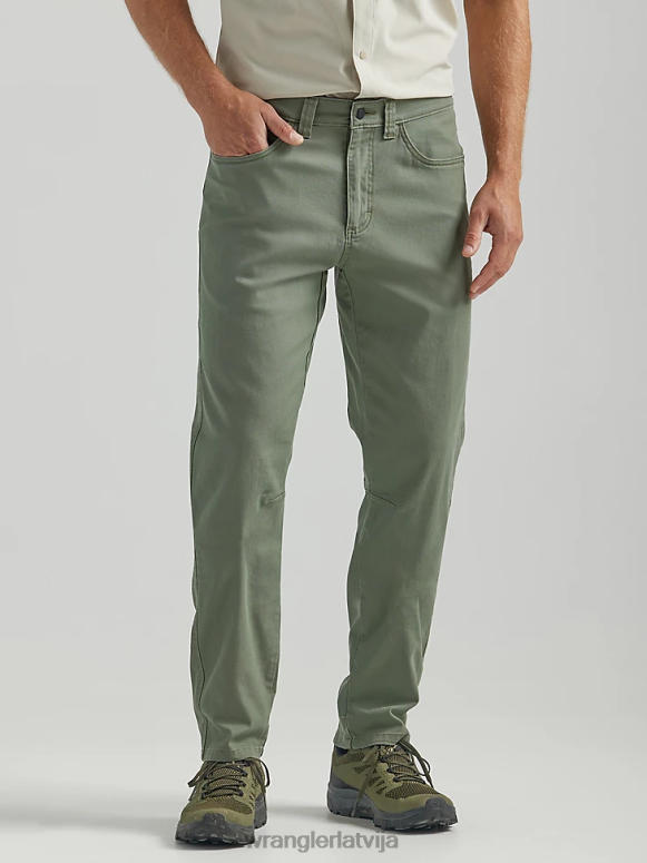 putekļainās olīvas atg piecu kabatu bikses vīriešiem apģērbs Wrangler BFNTB637