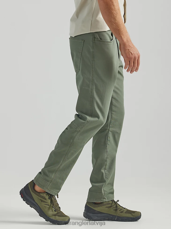 putekļainās olīvas atg piecu kabatu bikses vīriešiem apģērbs Wrangler BFNTB637