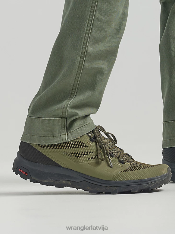 putekļainās olīvas atg piecu kabatu bikses vīriešiem apģērbs Wrangler BFNTB637