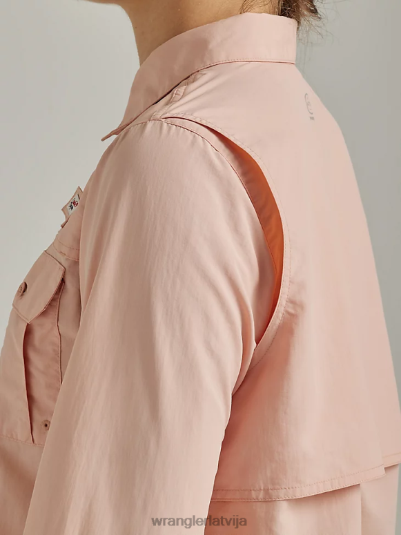 roze atg ar makšķernieka kreklu sievietes apģērbs Wrangler BFNTB899