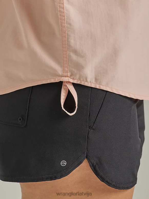 roze atg ar makšķernieka kreklu sievietes apģērbs Wrangler BFNTB899