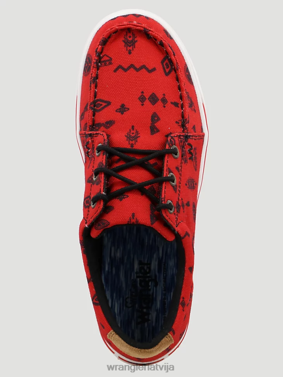 sarkans/melns dienvidrietumu apdrukas kedas ar zemu augšdaļu sievietes apavi Wrangler BFNTB931
