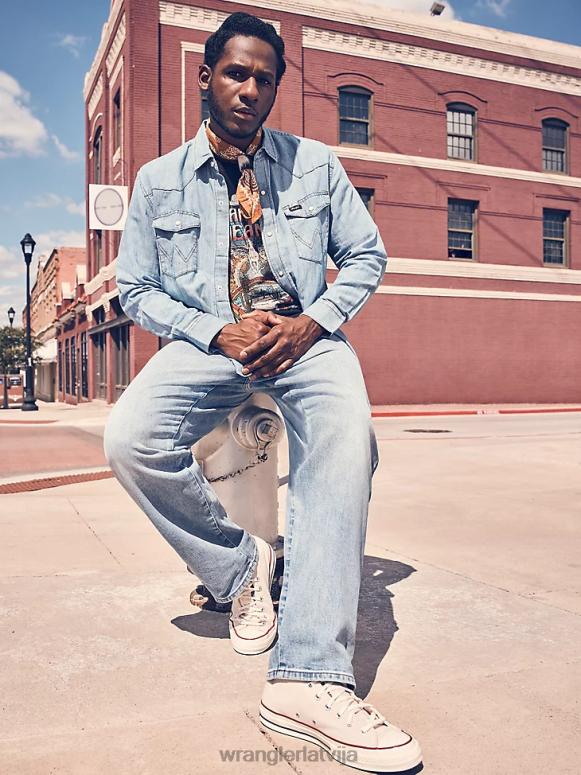 saules zils mantojuma redding brīvi pieguļošs džinss vīriešiem apģērbs Wrangler BFNTB187