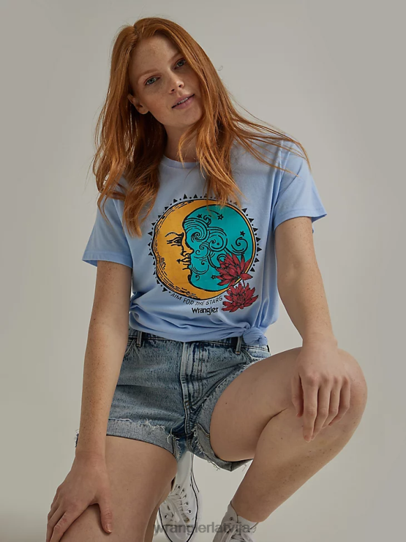 savvaļas puķe iznīcināts džinsa ruļļa īss sievietes apģērbs Wrangler BFNTB851