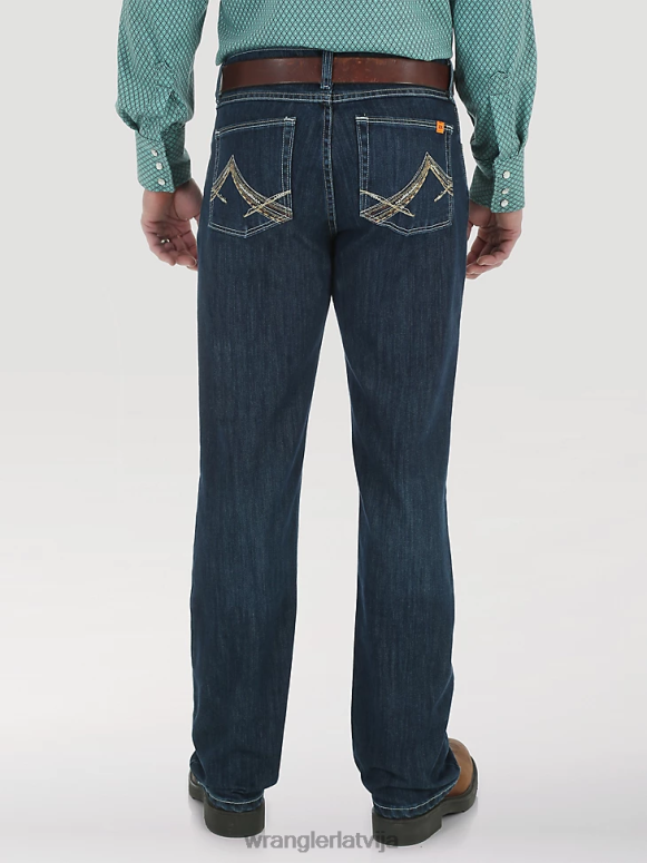 skalot mazgāšanu 20x fr liesmas izturīgi vintage zābaku džinsi vīriešiem apģērbs Wrangler BFNTB107