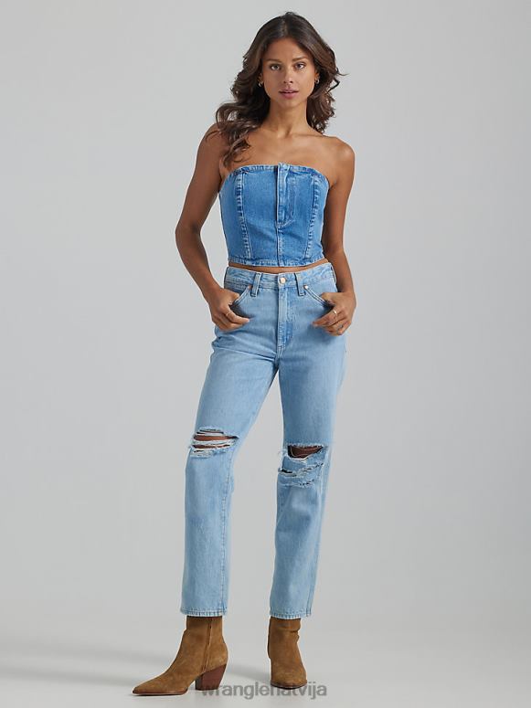 slikti nodomi wild west 603 destructed jean sievietes apģērbs Wrangler BFNTB777