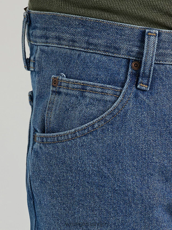 stonewash tumšs autentisks regulāri pieguļošs kokvilnas džinss vīriešiem apģērbs Wrangler BFNTB153