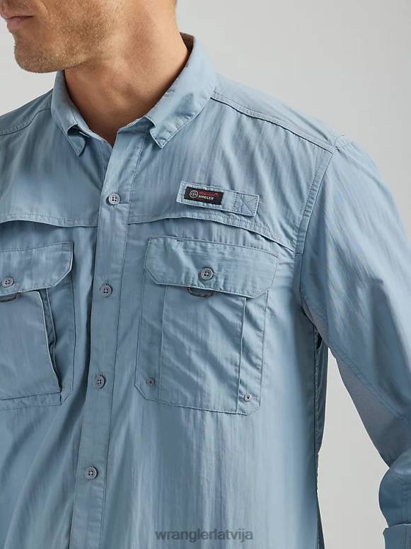 tirdzniecības vēji atg makšķernieka krekls ar garām piedurknēm vīriešiem apģērbs Wrangler BFNTB653