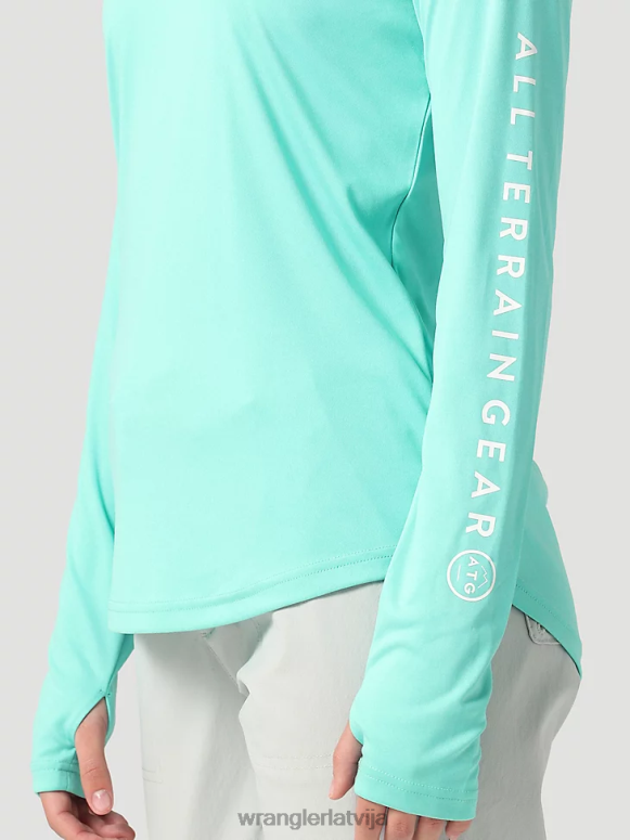 tirkīza atg ar kapuci saules tēja sievietes apģērbs Wrangler BFNTB901