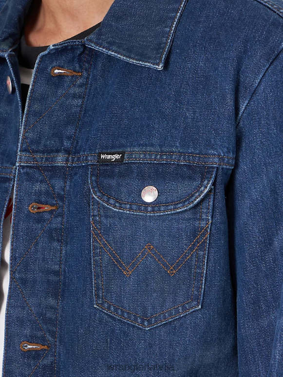 tumša mazgāšana klasiska džinsa trucker jaka vīriešiem apģērbs Wrangler BFNTB611