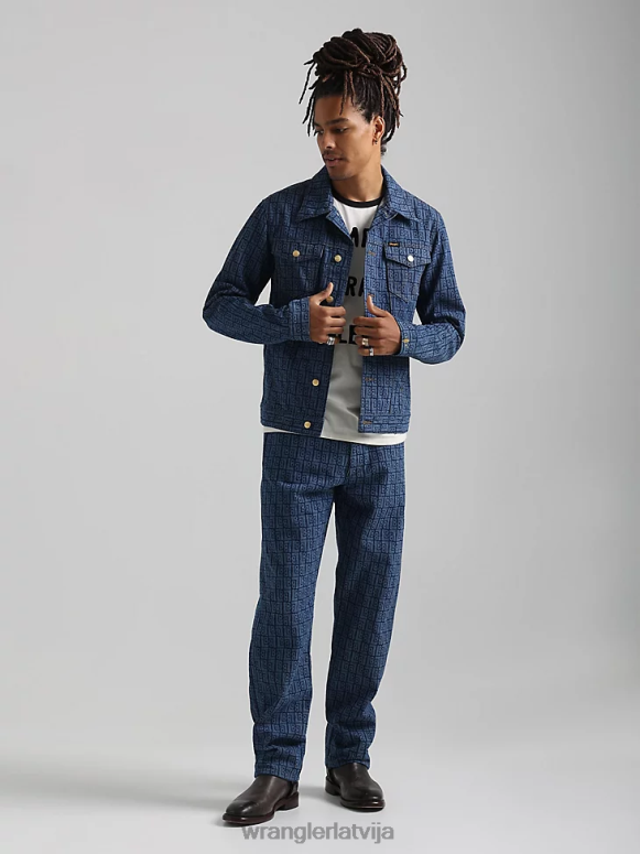 tumša mazgāšana klasiska džinsa trucker jaka vīriešiem apģērbs Wrangler BFNTB611