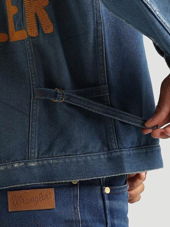 tumša mazgāšana klasiska džinsa trucker jaka vīriešiem apģērbs Wrangler BFNTB611