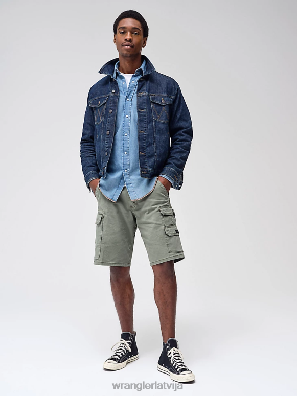 tumša mazgāšana klasiska džinsa trucker jaka vīriešiem apģērbs Wrangler BFNTB611