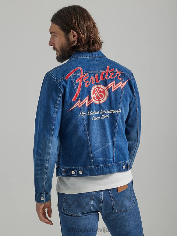 tumša mazgāšana klasiska džinsa trucker jaka vīriešiem apģērbs Wrangler BFNTB611