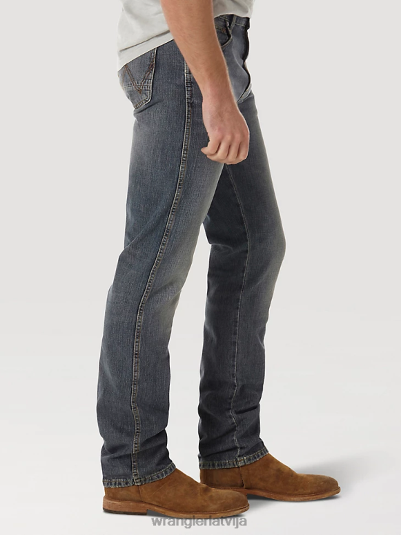 tumša nakts retro slim fit džinsi ar taisnām kājām vīriešiem apģērbs Wrangler BFNTB30