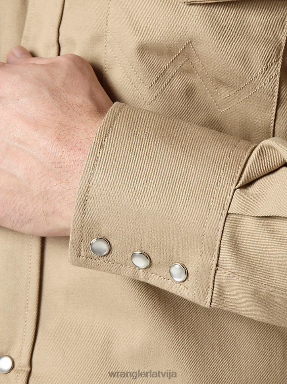 tumši/melns fr Ugunsizturīgs rūtains krekls ar garām piedurknēm vīriešiem apģērbs Wrangler BFNTB500