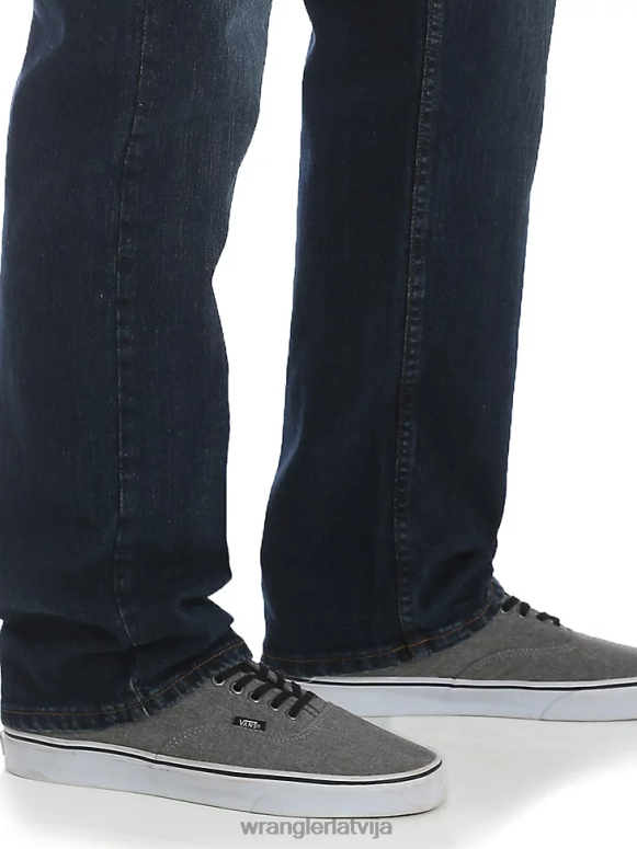 tumšs džinss Pieczvaigžņu augstākās kvalitātes džinsa elastīgs džinss komfortam atvieglinātam piegriezumam vīriešiem apģērbs Wrangler BFNTB83