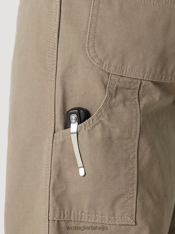 tumšs haki riggs workwear galdnieka bikses vīriešiem apģērbs Wrangler BFNTB268