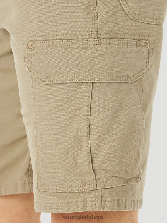 tumšs haki riggs workwear stretch ranger cargo short vīriešiem apģērbs Wrangler BFNTB536