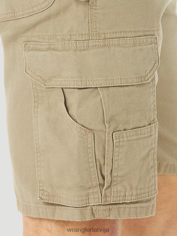 tumšs haki riggs workwear stretch ranger cargo short vīriešiem apģērbs Wrangler BFNTB536