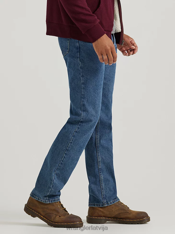 tumšā akmens skalošana Pieczvaigžņu premium klases džinsa džinsi kas ir regulāri pieguļoši vīriešiem apģērbs Wrangler BFNTB91