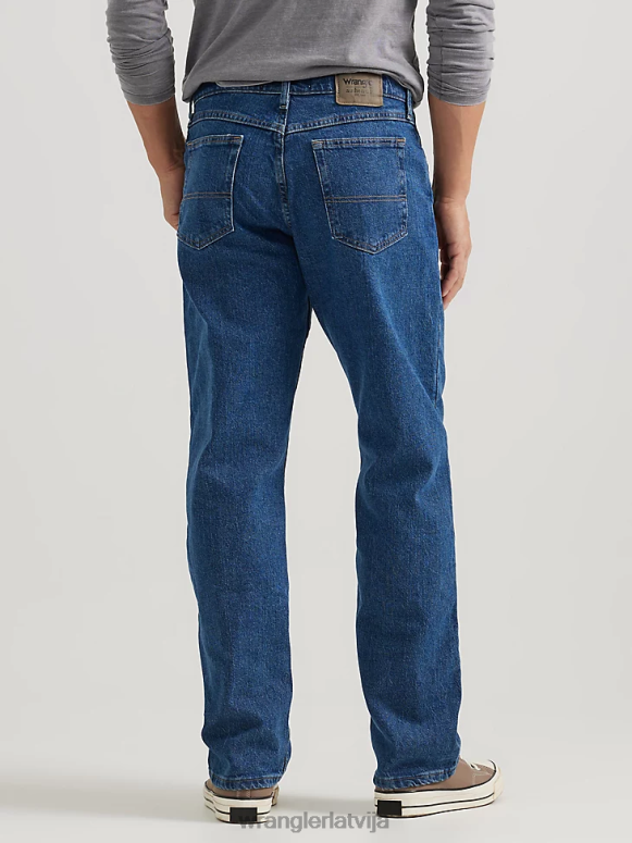 tumšā akmens skalošana autentiski relaksēti elastīgi džinsi vīriešiem apģērbs Wrangler BFNTB102
