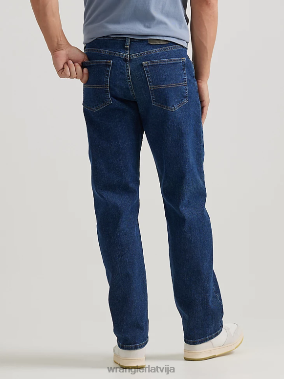 tumšā akmens skalošana autentiski relaksēti un komfortabli elastīgi džinsi vīriešiem apģērbs Wrangler BFNTB198