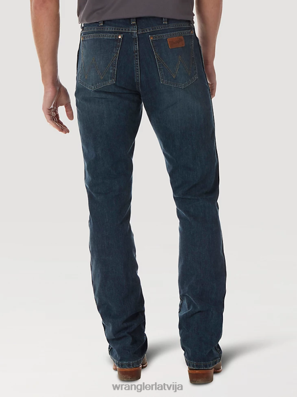 upes mazgāšana retro slim fit bootcut džinsi vīriešiem apģērbs Wrangler BFNTB7