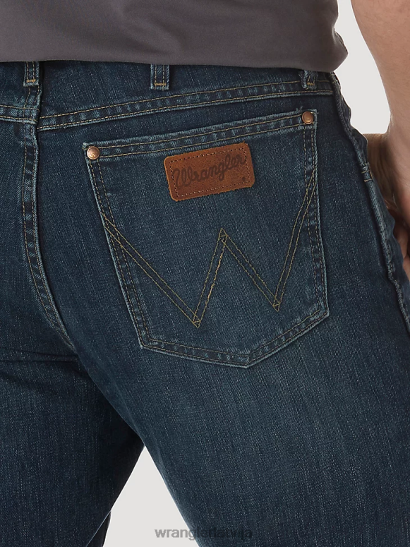 upes mazgāšana retro slim fit bootcut džinsi vīriešiem apģērbs Wrangler BFNTB7