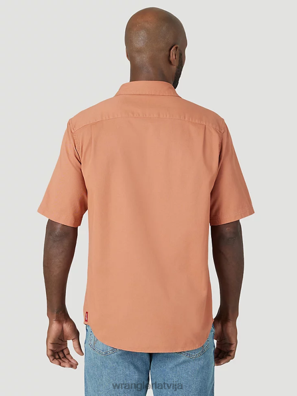 vara brūns episks mīksts elastīgs sarža krekls vīriešiem apģērbs Wrangler BFNTB362