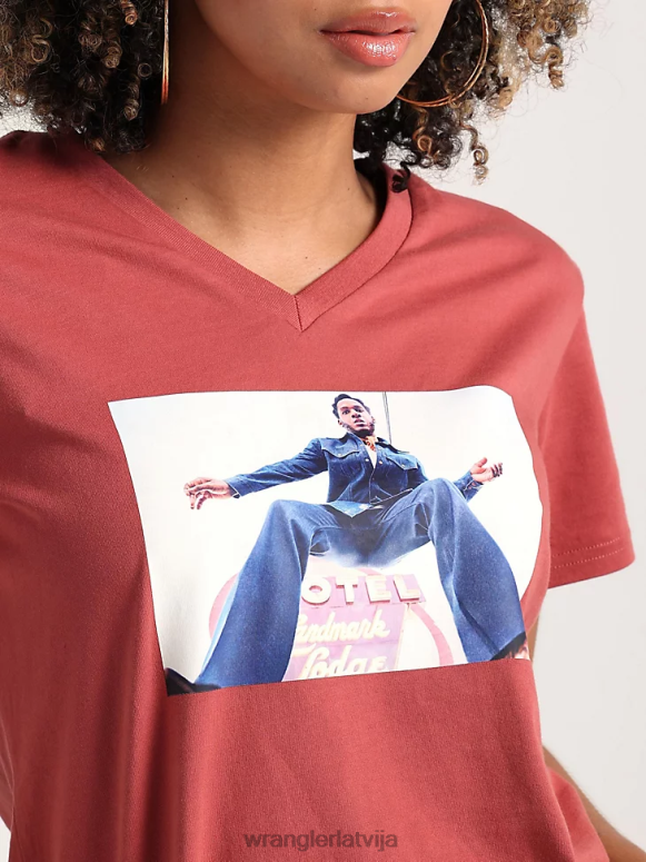 vidus džinsa audums Rietumu džinsa krekls ar garām piedurknēm sievietes apģērbs Wrangler BFNTB880