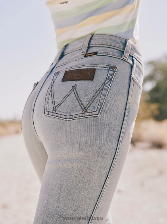 vidēji tumšs augstceltnes drosmīgi džinsi sievietes apģērbs Wrangler BFNTB730