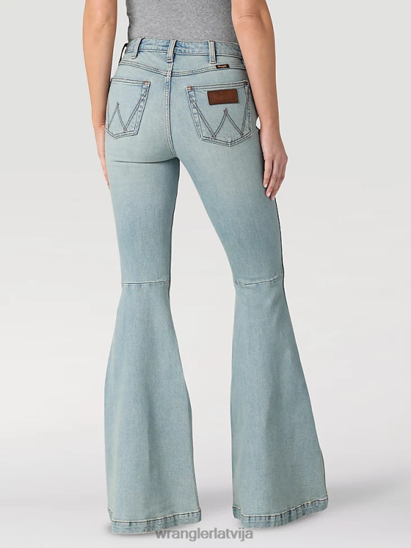 vidēji tumšs augstceltnes drosmīgi džinsi sievietes apģērbs Wrangler BFNTB730