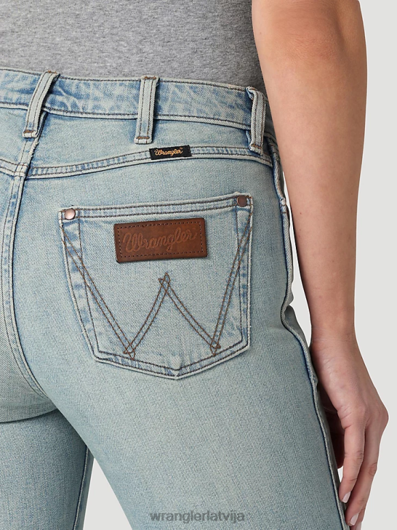 vidēji tumšs augstceltnes drosmīgi džinsi sievietes apģērbs Wrangler BFNTB730