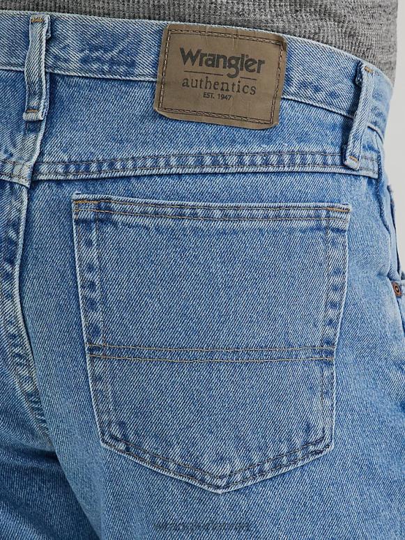 viegla akmens skalošana autentisks regulāri pieguļošs kokvilnas džinss vīriešiem apģērbs Wrangler BFNTB148