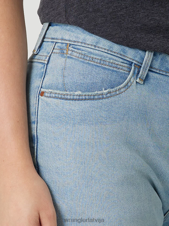 viegla mazgāšana augstceltnes drosmīgi džinsi sievietes apģērbs Wrangler BFNTB731