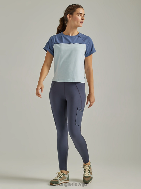 vintage indigo atg by compass tee sievietes apģērbs Wrangler BFNTB875