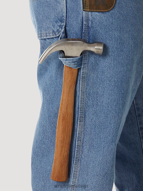 vintage indigo riggs darba apģērbu galdnieks vīriešiem apģērbs Wrangler BFNTB157