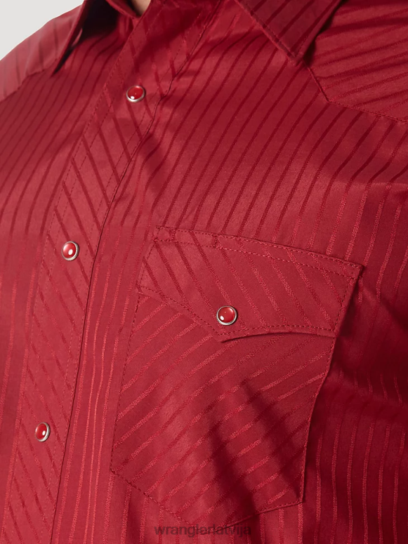 vīns Rietumu krekls ar garām piedurknēm rietumu snap Dobby svītru krekls vīriešiem apģērbs Wrangler BFNTB468